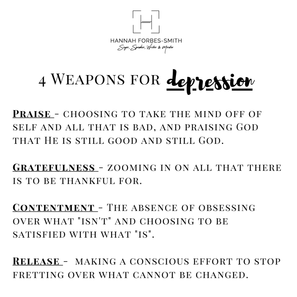 4 weapons for depression
